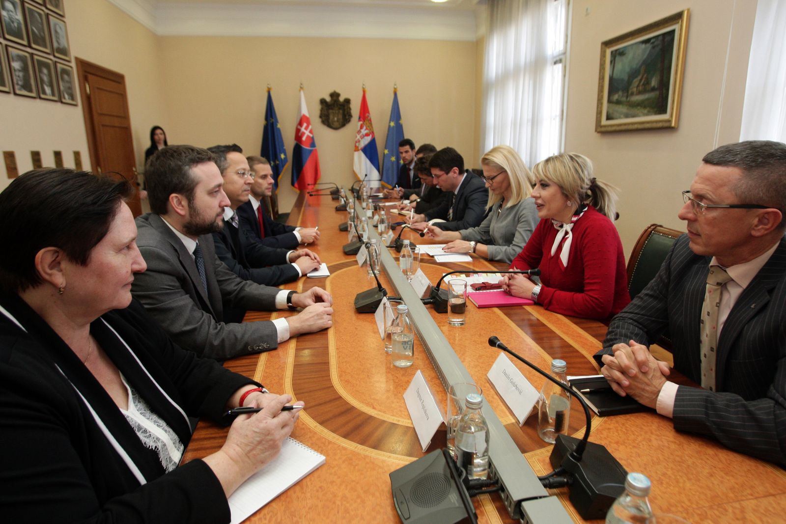 Ј. Јоксимовић и делегација Парламента Словачке: Пуна подршка европском путу Србије
