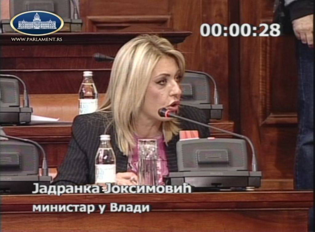 Ј. Јоксимовић опозицији: Ваша политика је доживела крах