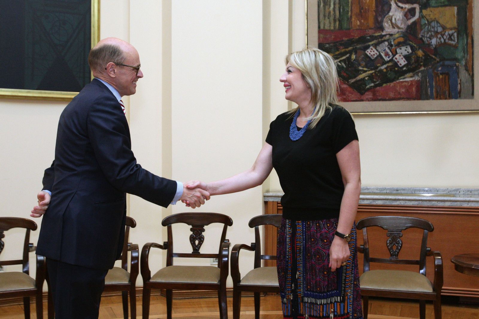 Ј. Јоксимовић примила у опроштајну посету амбасадора Норвешке