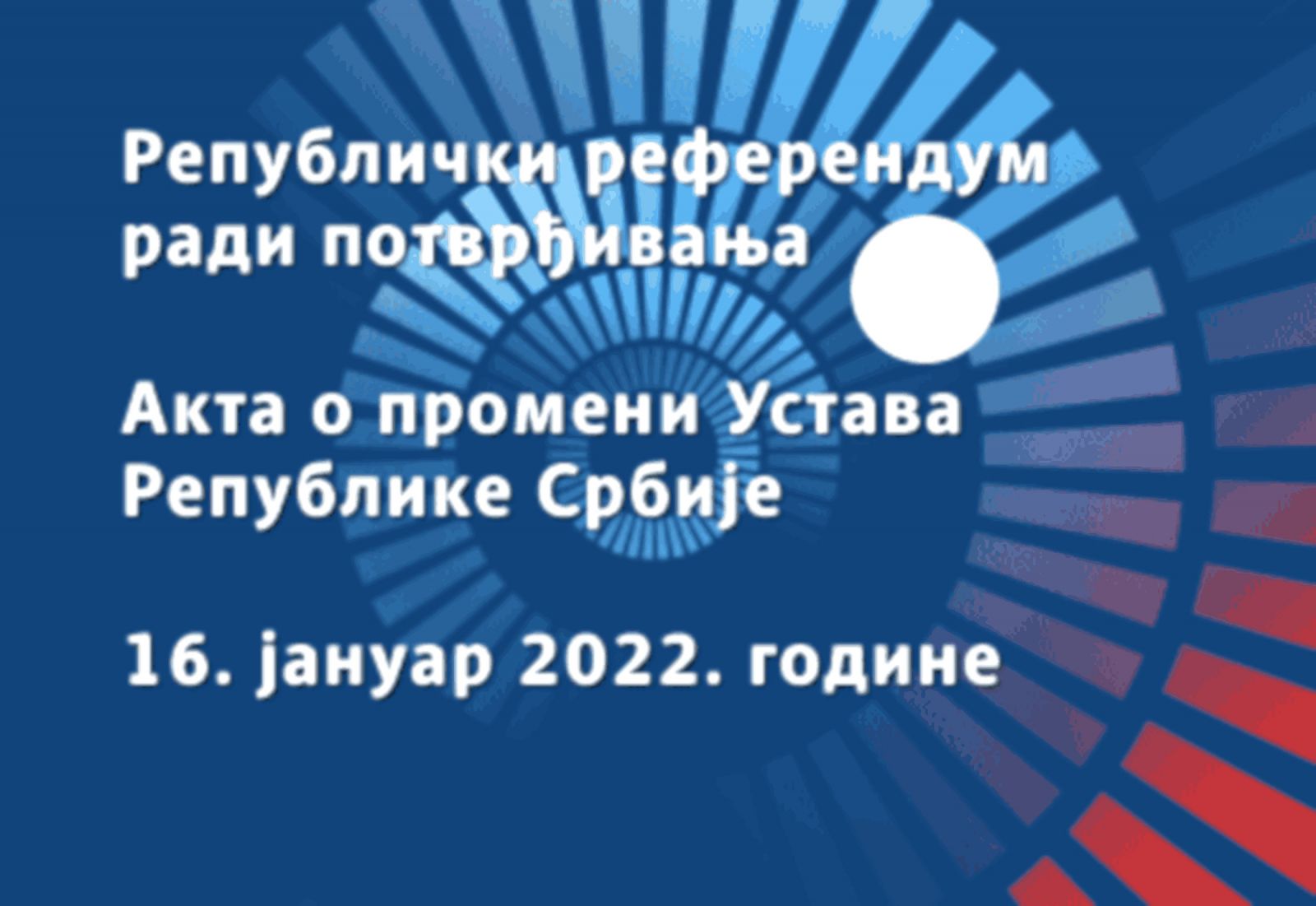 Republički referendum radi potvrđivanja Akta o promeni Ustava Republike Srbije, 16. januar 2022. godine