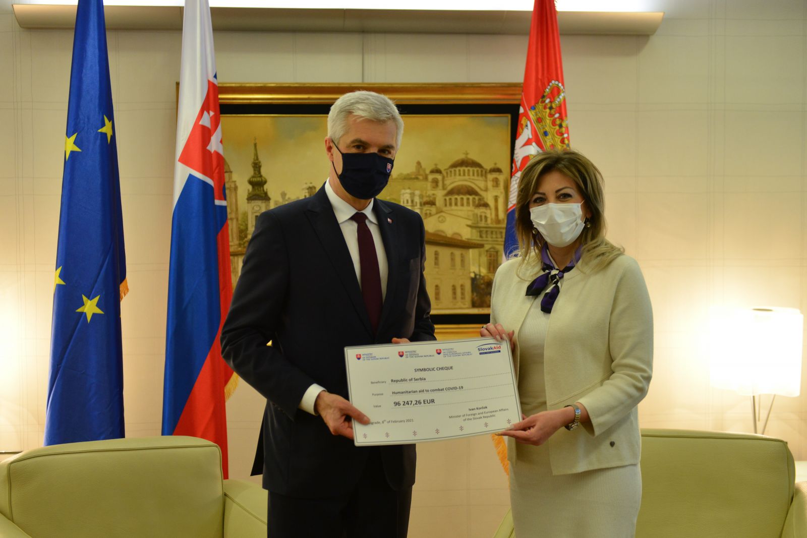 J. Joksimović and I. Korčok: Slovakia’s donation for fight against COVID-19 – gesture of friendship