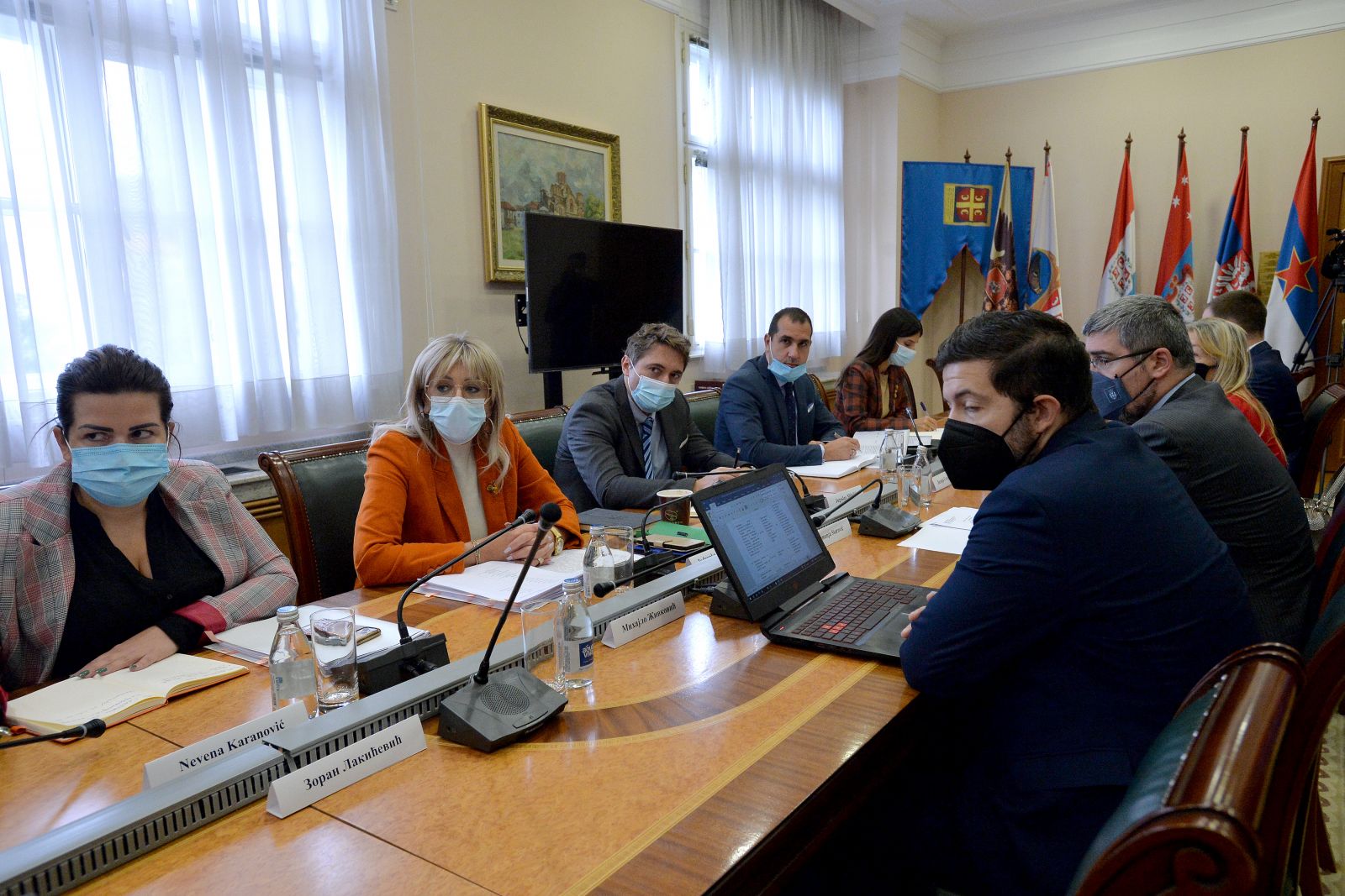 J. Joksimović and cluster coordinators on negotiation process