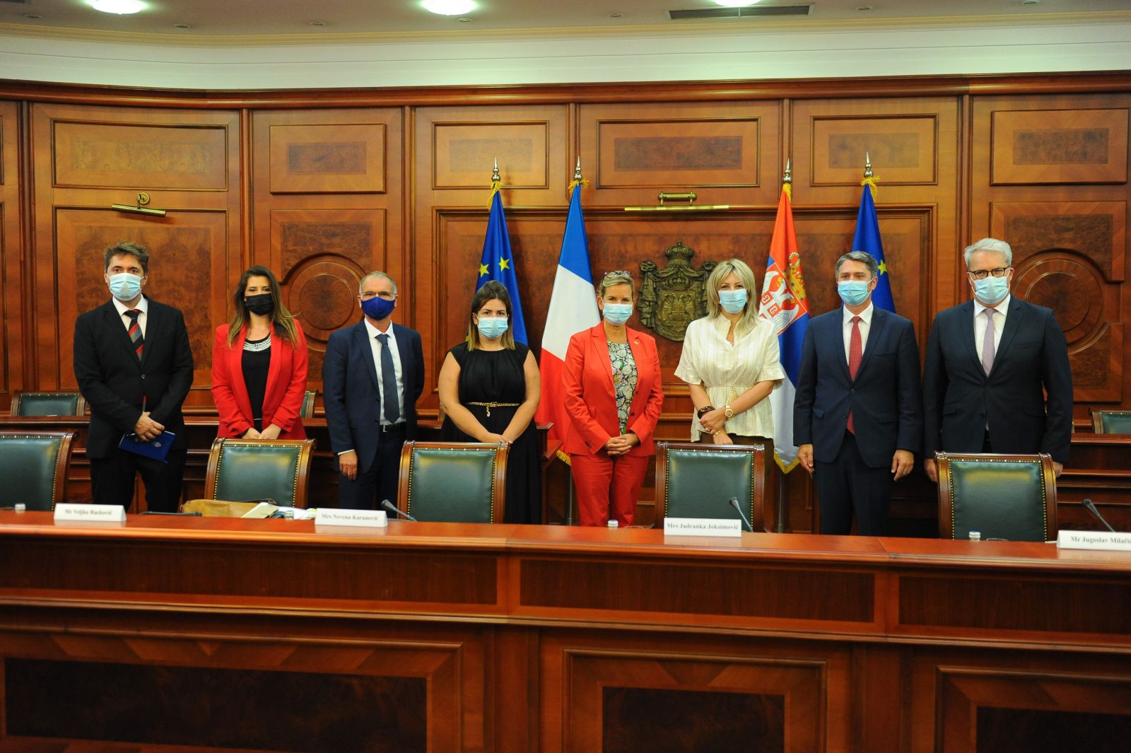 J. Joksimović with French Senate members on various topics