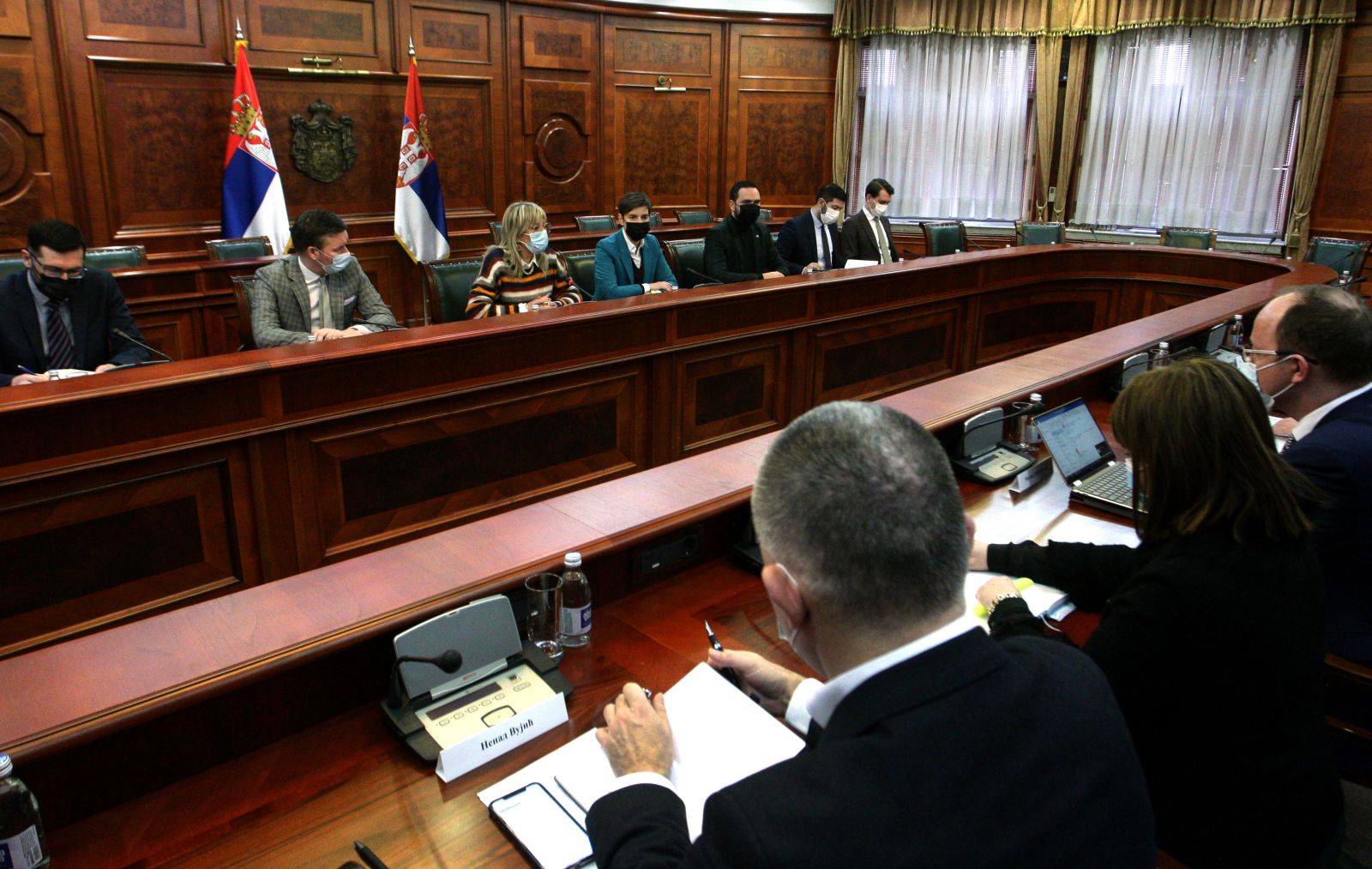 Brnabić and Joksimović with cluster coordinators