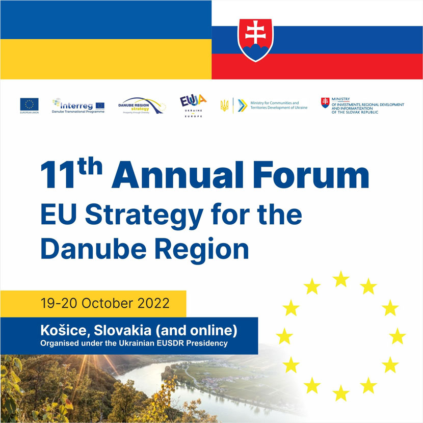 11th Annual Forum of the EU Strategy for the Danube Region 11th Annual Forum of the EU Strategy for the Danube Region