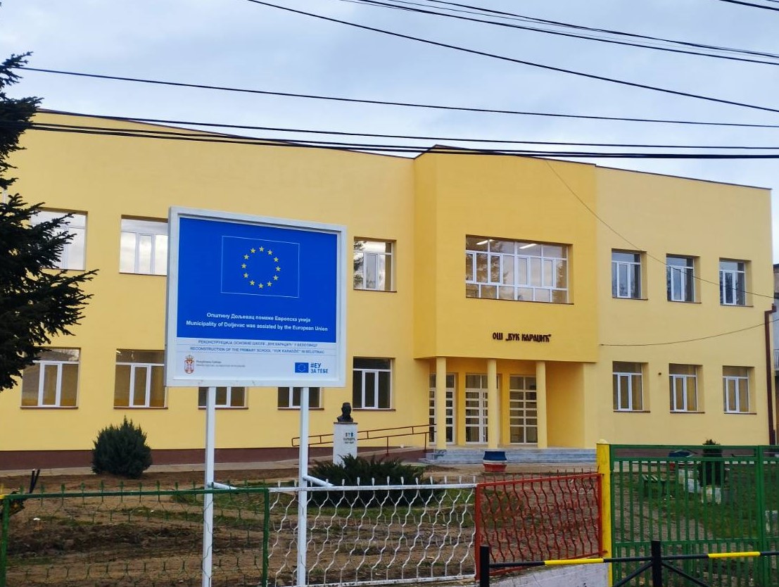 Pupils of "Vuk Karadžić" PrimarySchool in Belotinac, thanks to EU support, start the second semester in the renovated school 