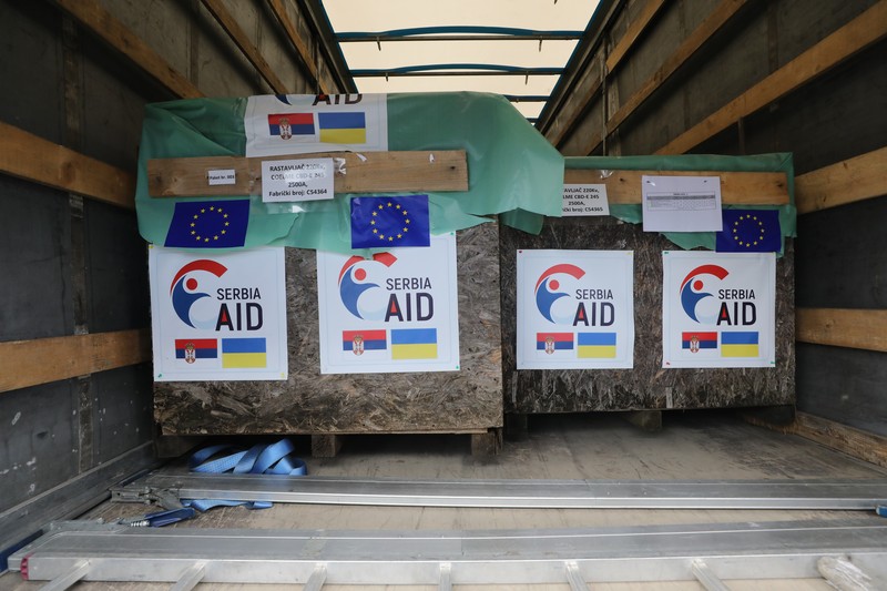 Pomoć Srbije Ukrajini u elektro-energetskoj opremi