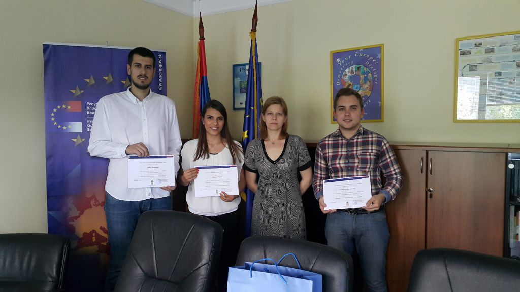 Awards granted for the best student papers on the EU