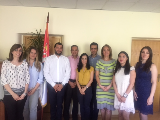 The Delegation of the Republic of Armenia visiting the Ministry