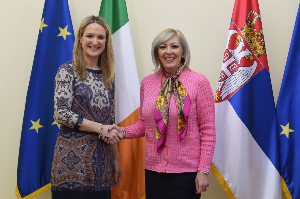 Ј. Јоксимовић и Мекенти: Ирска подржава европске интеграције Србије