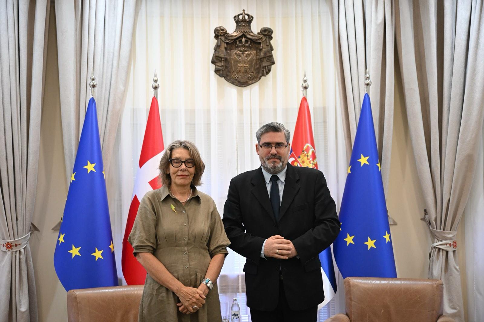Састанак министра Старовића са амбасадорком Данске