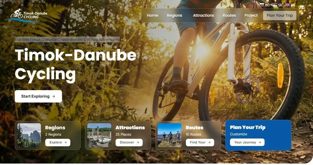 Нова онлајн платформа „Timok–Danube Cycling” води бициклисте кроз источну Србију и северозападну Бугарску